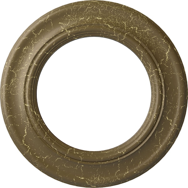 Ekena Millwork Holmdel Medallion (Canopies up to 12 7/8"), 20 7/8"OD x 12 7/8"ID x 1"P, Mississippi Mud Crackle CM20HOMMC - main